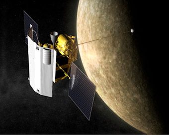Космический аппарат Messenger на подходе к Меркурию