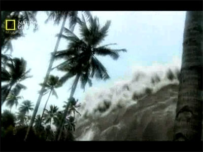 За секунды до катастрофы: цунами