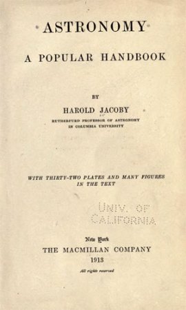 "Astronomy" A Popular Handbook
