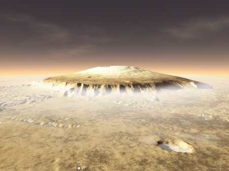 Древние вулканы на Марсе могли создать землеподобную атмосферу